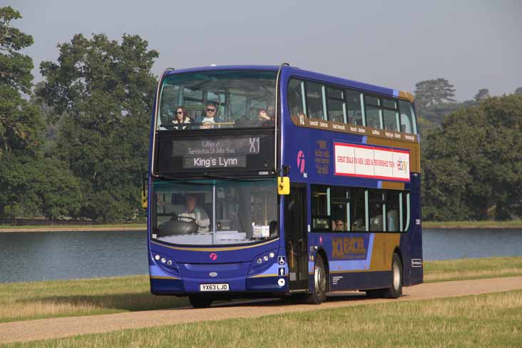 First Eastern Counties ADL Enviro400 X1 Excel 33808